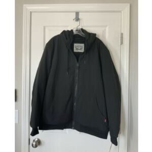 NWT Levi’s Black Breathable Water Resistant Zip Up Hooded Coat - XXL